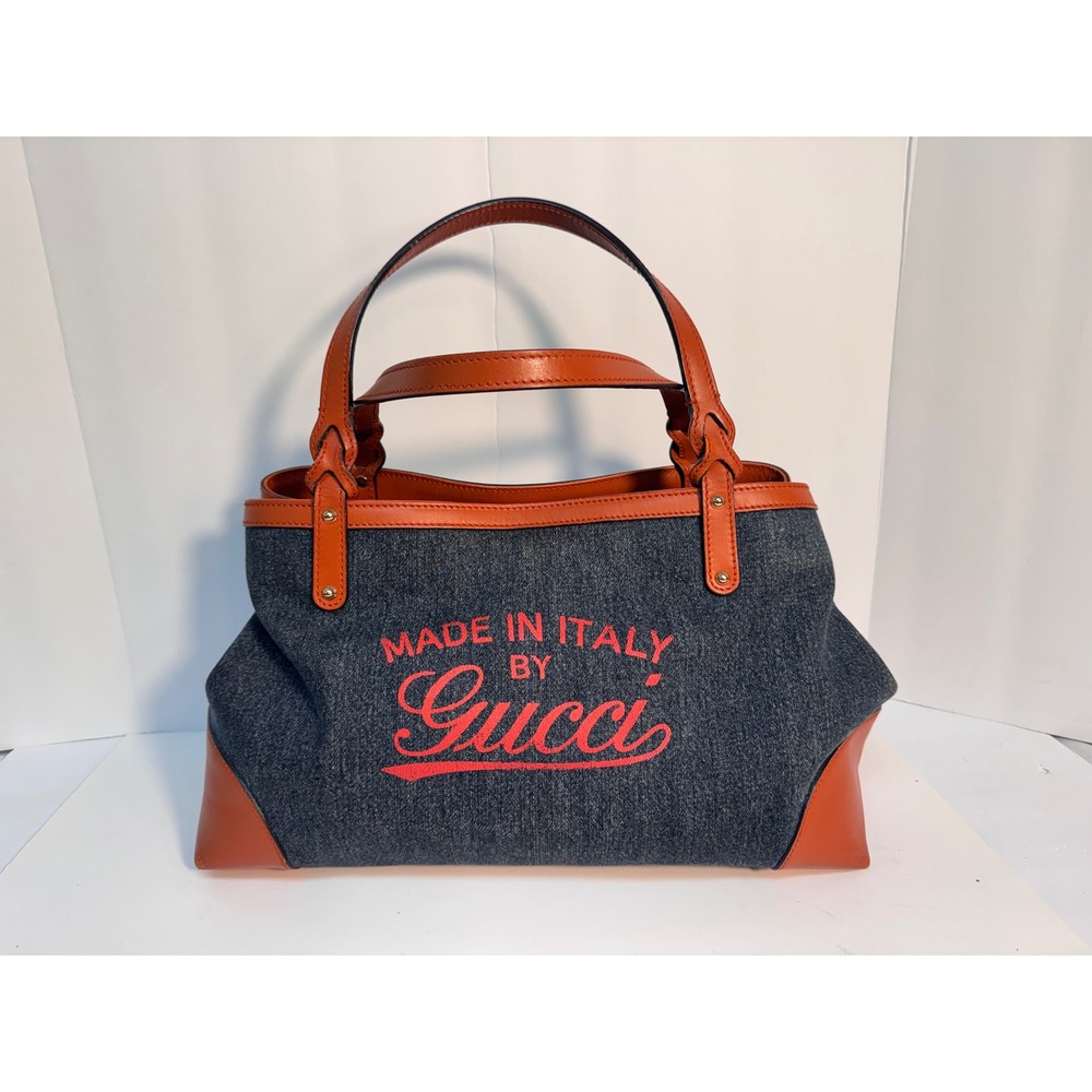 Gucci Craft Denim tote EUC